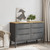  Chest of Drawers FLORO Gray Solid Wood Pine A949-374013