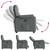  Recliner Chair Dark Grey Fabric A949-3303546