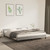  Bed Frame without Mattress Light Gray King Velvet A949-347609