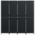  Room Divider 4 Panels Black Poly Rattan A949-365360