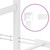  Metal Bed Frame without Mattress with FootboardWhite 76"x79.9 A949-355438