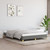  Bed Frame without Mattress Dark Gray 53.9"x74.8" Full Fabric A949-346857