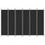  6-Panel Room Divider Black 118.1"x78.7" Fabric A949-350193