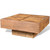  Coffee Table Brown Square Solid Mango Wood A949-241132