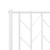 Metal Bed Frame without Mattress with Headboard White 39.4"x78.7 A949-374481