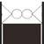  4-Panel Room Divider Brown 63"x70.9 A949-320703
