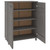  Shoe Cabinet HAMAR Light Gray 33.5"x15.7"x42.5" Solid Wood Pine A949-340519