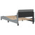 Bed Frame "Dover" Light Gray 39.4"x74.8" Fabric A949-373265
