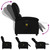  Massage Recliner Chair Black Faux Leather A949-371782
