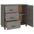  Sideboard HAMAR Light Gray 35.4"x15.7"x31.5" Solid Pinewood A949-340431