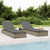  Sunbed 1 pc with Cushion Gray 79.1"x21.7"x24.4" Poly Rattan A949-319631