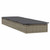  Sunbed 1 pc with Cushion Gray 79.1"x21.7"x24.4" Poly Rattan A949-319631