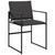  13 Piece Patio Dining Set with Cushions Black Textilene A949-3295080