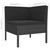  6 Piece Patio Lounge Set with Cushions Poly Rattan Black A949-3094373