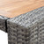  5 Piece Patio Bar Set Poly Rattan and Acacia Wood Gray A949-49565