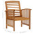  4 Piece Patio Lounge Set Solid Acacia Wood A949-3057971