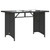  6 Piece Patio Sofa Set with Cushions Black Poly Rattan A949-3213548