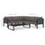  6 Piece Patio Lounge Set with Cushions Poly Rattan Anthracite A949-49409