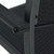  3 Piece Patio Dining Set Black A949-3099263