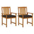  Patio Chairs with Cushions 2 pcs Solid Acacia Wood A949-3061213