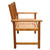  Patio Chairs 2 pcs Solid Acacia Wood Brown A949-42626