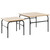  4 Piece Balcony Furniture Set with Cushions Black Steel A949-4009305