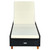  Sunbed with Cushion Poly Rattan Black A949-310474