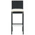  5 Piece Patio Bar Set Black Solid Wood Acacia and Poly Rattan A949-3295278