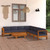  8 Piece Patio Lounge Set with Dark Gray Cushions Acacia Wood A949-3057959