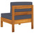  8 Piece Patio Lounge Set with Dark Gray Cushions Acacia Wood A949-3057959
