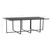  9 Piece Patio Dining Set with Cushions Poly Rattan Black A949-44445
