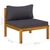  5 Piece Patio Lounge Set with Cushion Solid Acacia Wood A949-3086919