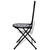  Folding Bistro Chairs 2 pcs Ceramic Black and White A949-41533