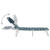 Folding Sun Lounger with Head Cushion Steel Leaves Print A949-310334