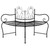  Tree Bench 59.1" Black Steel A949-318823