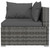  10 Piece Patio Lounge Set with Cushions Poly Rattan Gray A949-3102773