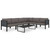  Sectional Corner Sofa with Right Armrest Poly Rattan Anthracite A949-310043