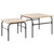  5 Piece Balcony Furniture Set with Cushions Black Steel A949-3283638