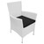  9 Piece Patio Dining Set Poly Rattan Cream White A949-42500