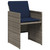  15 Piece Garden Dining Set with Cushions Grey Poly Rattan A949-3277764