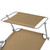  Folding Sun Lounger with Canopy Steel Taupe A949-44297