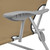  Folding Sun Lounger with Canopy Steel Taupe A949-44297