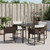  Patio Chairs with Cushions 4 pcs Brown Poly Rattan A949-4007478