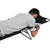  Folding Sun Lounger with Head Cushion Powder-coated Steel Black A949-41482