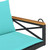  Swing Bench with Cushions Black 42.9"x24.4"x15.7" Poly Rattan A949-368160