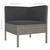  6 Piece Patio Lounge Set with Cushions Poly Rattan Gray A949-3056984