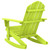  Patio Adirondack Rocking Chair Solid Fir Wood Green A949-315886