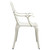  5 Piece Bistro Set Cast Aluminum White A949-3070612