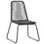  3 Piece Patio Dining Set PVC Rattan Black A949-3060112