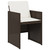  11 Piece Patio Dining Set with Cushions Brown Poly Rattan A949-3277796